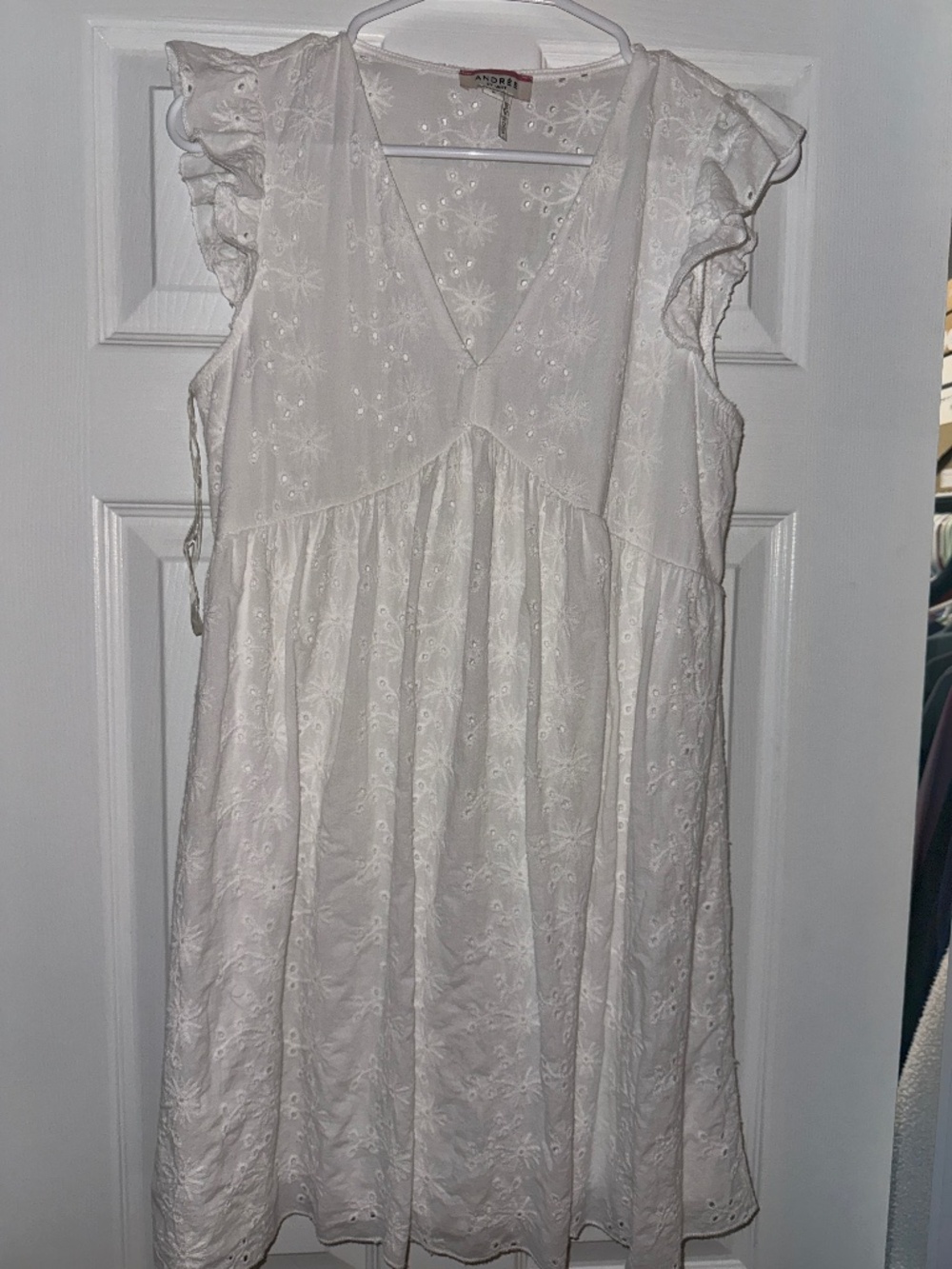 White mini dress